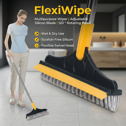 FlexiWipe – Multipurpose Wiper | Adjustable Silicon Blade | 120 ° Rotating Head
