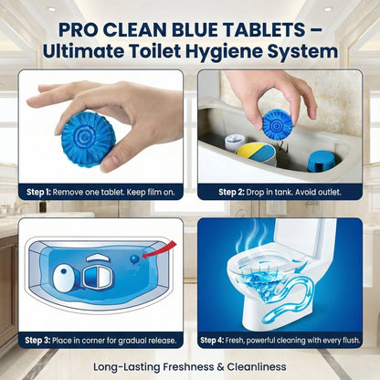 Toilet Cleaning Tablet-Toilet Deodorizer Bathroom Cleaner Tablet(Pack of 1-10 Tablets)