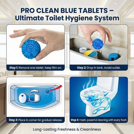 Toilet Cleaning Tablet-Toilet Deodorizer Bathroom Cleaner Tablet(Pack of 1-10 Tablets)
