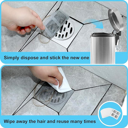 Disposable Drain Hair Catcher Stickers for Bathroom, Bathtub and Kitchen (Buy 5 Get 5 Free🔥)